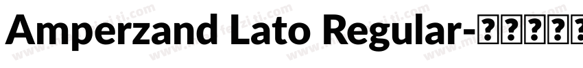 Amperzand Lato Regular字体转换